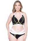 Graphic Beach Halter Bikini top by Curvy Kate