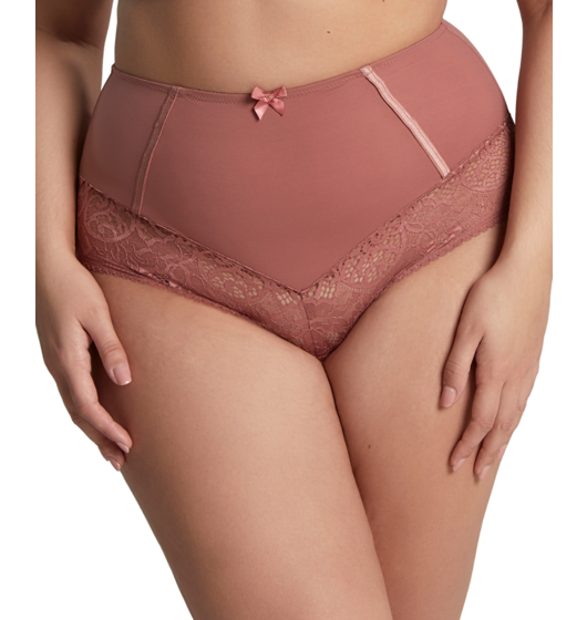 Estel High Waisted Brief (Rose Gold) by Sculptresse