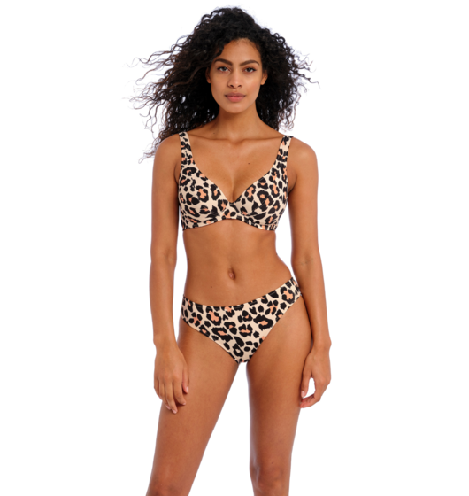 Animal Instinct High Apex Bikini Top by Freya