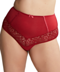 Estel High Waisted Brief (Raspberry) by Sculptresse