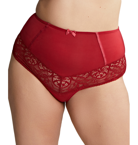 Estel High Waisted Brief (Raspberry) by Sculptresse