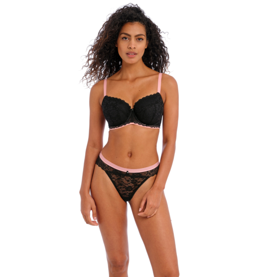 Offbeat Padded Half Cup (Black) by Freya