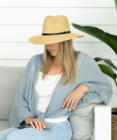 Adele Panama Hat (Natural) by Sundaise