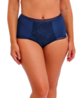 Fusion Lace High Waist  Brief (French Navy) by Fantasie