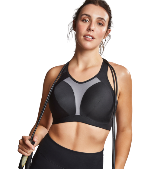 Aerocool Non-Wired Sports Bra (Black) by Royce