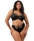 Teagan Padded Half Cup (Black & Almond) by Elomi