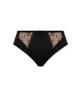 Teagan High Leg Brief (Black & Almond) by Elomi