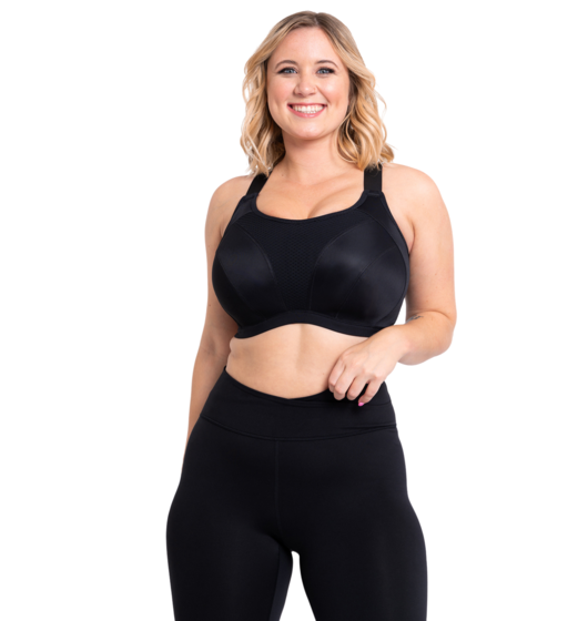 Everymove Wired Sports Bra (Black) by Curvy Kate