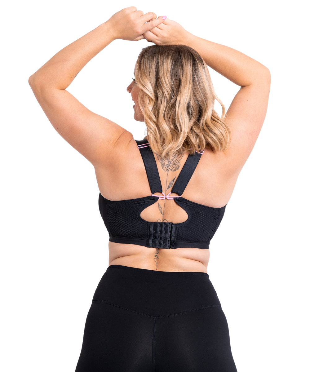 Everymove Wired Sports Bra Black by Curvy Kate Sports Bra For Bigger Bust NZ Avokado Curvy Kate AW24