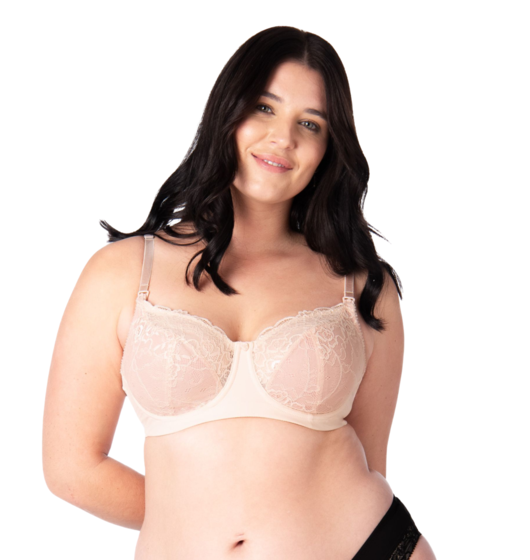 Temptation Flexi-Wire Nursing Bra (Powder) by Hotmilk