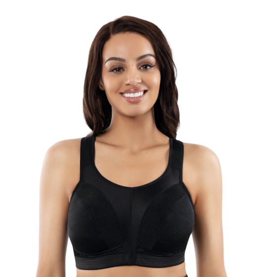 Active D+ Wirefree Sports Bra (Black) by Parfait