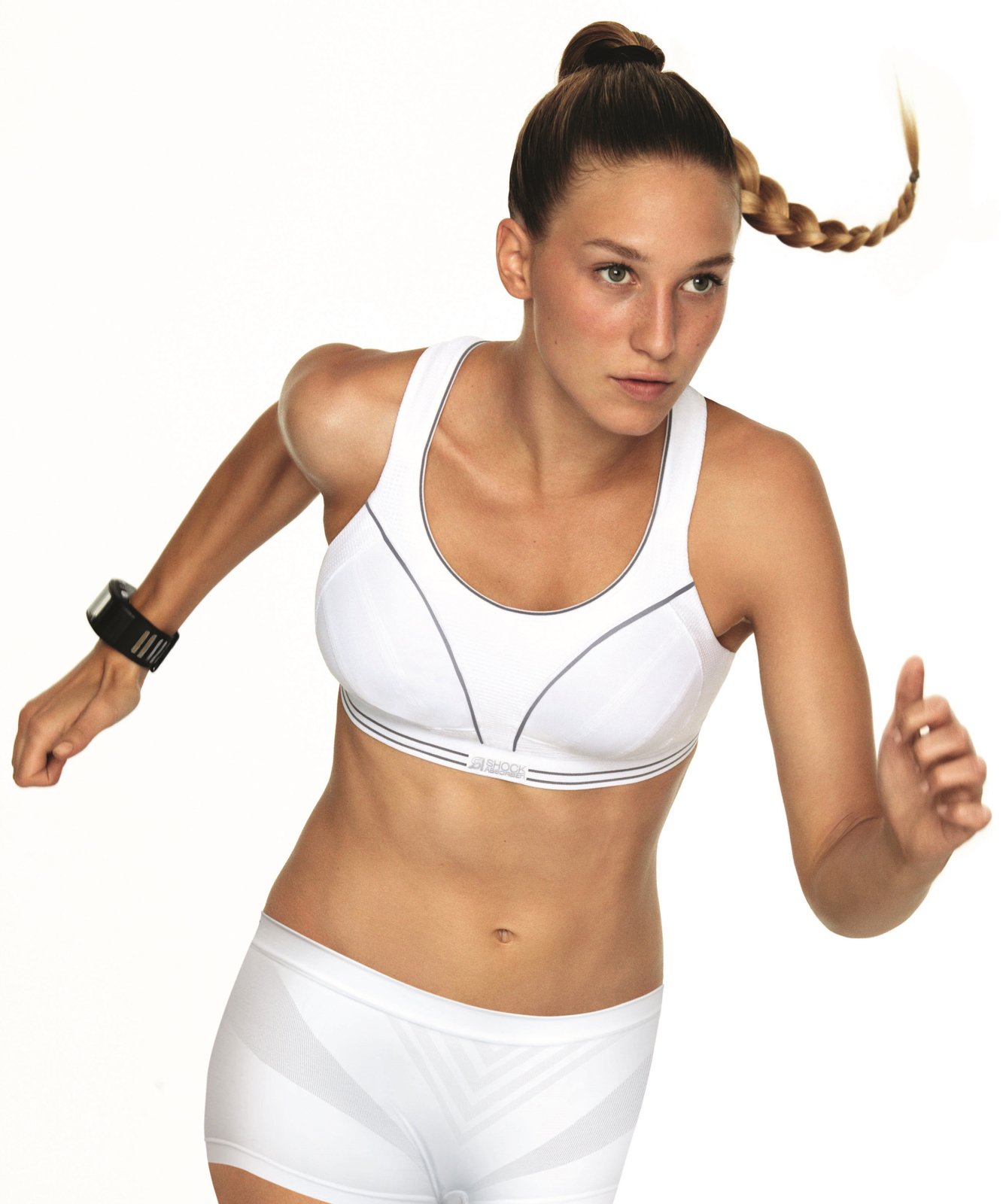 Shock Absorber Ultimate Run Womens Sports Bra - White